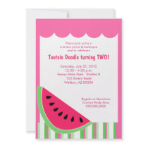 Fiesta de cumpleaños del verano de la comida campe invitaciones