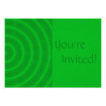 Fiesta de cumpleaños espiral verde personalizada comunicado personal  