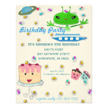 Fiesta de cumpleaños extranjera de la invitación d