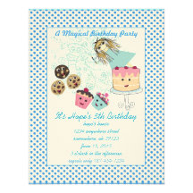 Fiesta de cumpleaños mágica de la invitación de lo