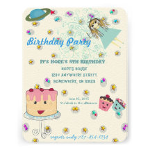 Fiesta de cumpleaños mágica de la invitación de lo