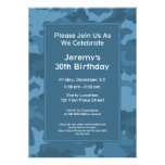 Fiesta de cumpleaños militar del tema de Camo Comunicado Personalizado