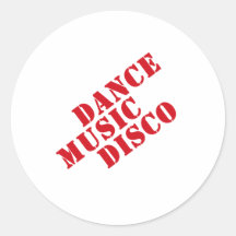 Fiesta de disco de la música de danza, música, ent etiquetas redondas
