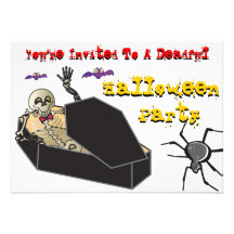 Fiesta de Halloween Deadful Comunicados Personalizados