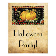 Fiesta de Halloween del vintage Anuncio