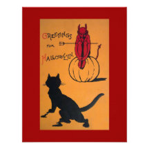 Fiesta de Halloween del vintage Comunicado Personal