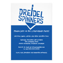 Fiesta de Jánuca de los hilanderos de Dreidel Anuncios Personalizados