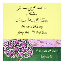 Fiesta de jardín/comida campestre anuncios personalizados