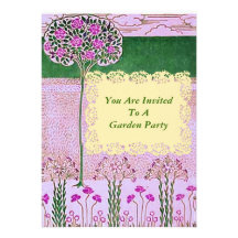 Fiesta de jardín invitacion personal 