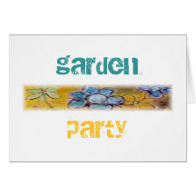 Fiesta de jardín tarjeta