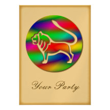 Fiesta de la muestra de la estrella del zodiaco de invitaciones personales 
