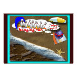 Fiesta de la playa anuncio personalizado