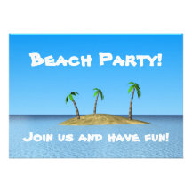 ¡Fiesta de la playa! Comunicados Personalizados