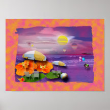 Fiesta de la playa posters