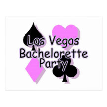 Fiesta de Las Vegas Bachelorette Tarjeta Postal