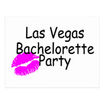 Fiesta de Las Vegas Bachelorette Tarjeta Postal