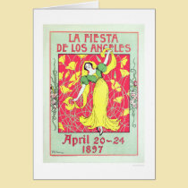 Fiesta de Los Ángeles 1897 del La tarjetas