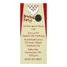 Fiesta de los bolos de la invitación