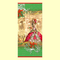 Fiesta de Navidad de la señal de Marie Antonieta tarjetas publicitarias