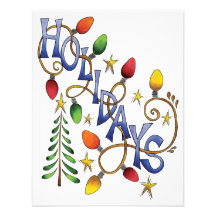 Fiesta de Navidad de las luces de los días de fies Invitaciones Personales