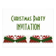 Fiesta de Navidad de los presentes Postal