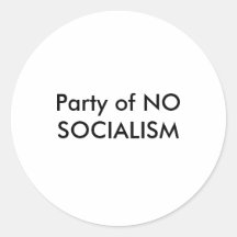 Fiesta de NINGÚN pegatina del SOCIALISMO