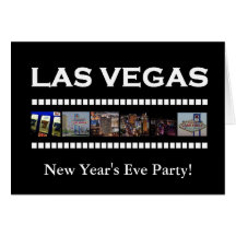 ¡Fiesta de Noche Vieja de Las Vegas! Tarjeta