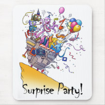 ¡Fiesta de sorpresa! Alfombrilla De Ratones