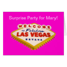 ¡Fiesta de sorpresa para Maria! Tarjeta de Las Veg