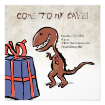 fiesta del dinosaurio invitación personalizada