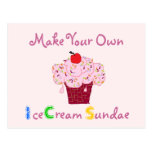 Fiesta del helado del helado tarjetas postales