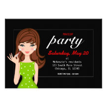 Fiesta del maquillaje invitación