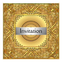 Fiesta del modelo del oro personalizado comunicados personalizados