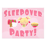 Fiesta del Sleepover Comunicados Personalizados