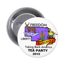 FIESTA DEL TÉ DE NEBRASKA PIN