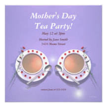 Fiesta del té del día de madres comunicado