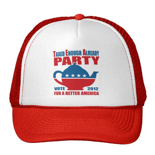 Fiesta del té del voto para un mejor gorra del mov
