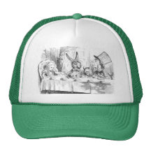 Fiesta del té enojada del sombrerero gorras