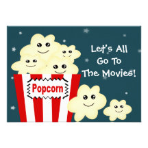 Fiesta del tema de la película de las palomitas de comunicados