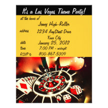 Fiesta del tema del casino de Las Vegas Anuncio Personalizado