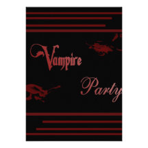 Fiesta del vampiro comunicado personalizado