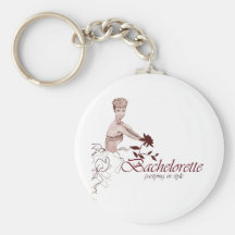 Fiesta elegante del bachelorette llavero