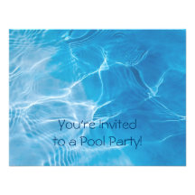 Fiesta en la piscina anuncios personalizados