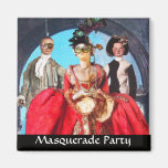 FIESTA ITALIANO ANTIGUO DEL TRAJE DE MASCARADA DE  IMAN DE NEVERA