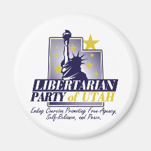 Fiesta libertario del logotipo de Utah Imán