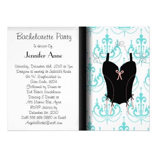 Fiesta lindo de Bachelorette Comunicados Personalizados