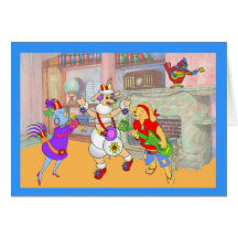 Fiesta musical tarjeton