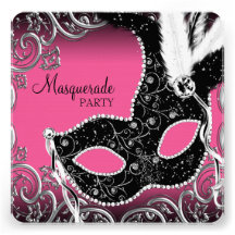 Fiesta negro de la mascarada de la máscara de las  anuncios personalizados