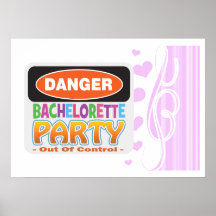 Fiesta nupcial divertido del fiesta del bacheloret poster