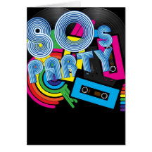 Fiesta retro 80 felicitaciones